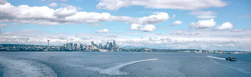 Seattle waterway skyline