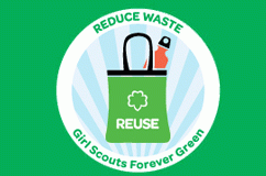 Girl Scouts Encourage Reusable Bags and Water Bottles