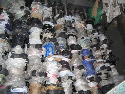 Single use bags clogged in recycling facility