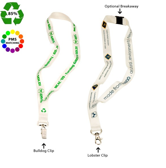 Show off your green commitment and promote your brand with eco friendly lanyards.