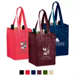 eco friendly bags like these wine totes will market your brand effectively