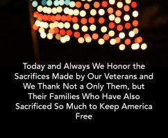 A Thank You to Our Veterans and Their Families