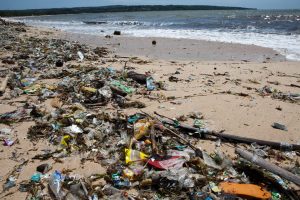 garbage on beach