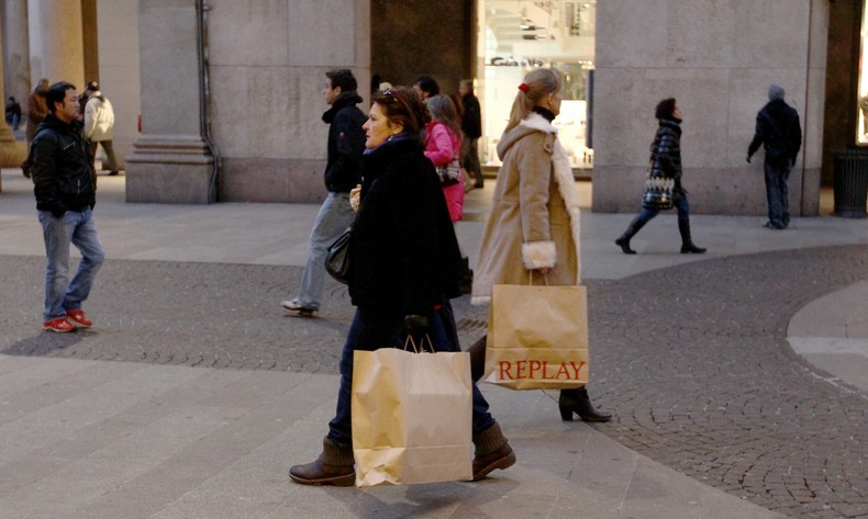 people on street