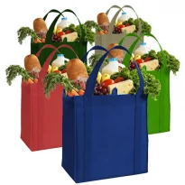 Wholesale Custom Reusable Hurricane Grocery Bags available in bulk.
