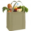 Wholesale Custom Reusable Grocery Bags, Bulk - Tan