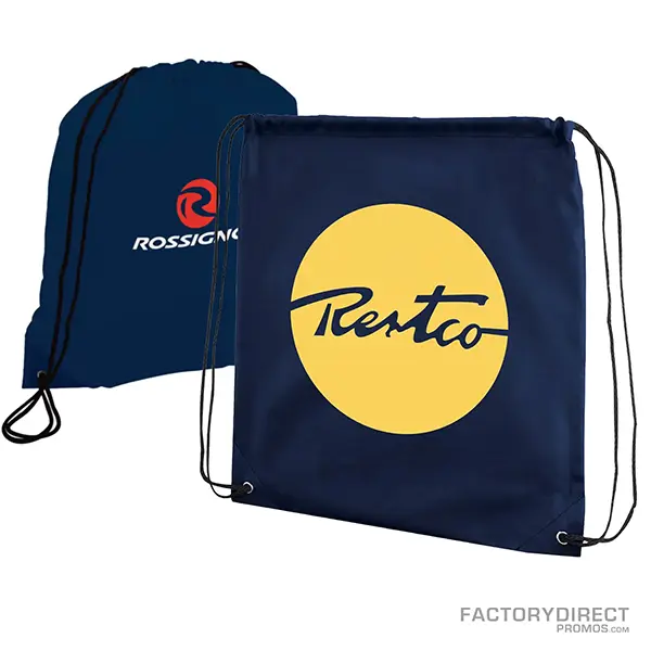 Polyester Drawstring Bags Cinch Backpacks Factory Direct Promos