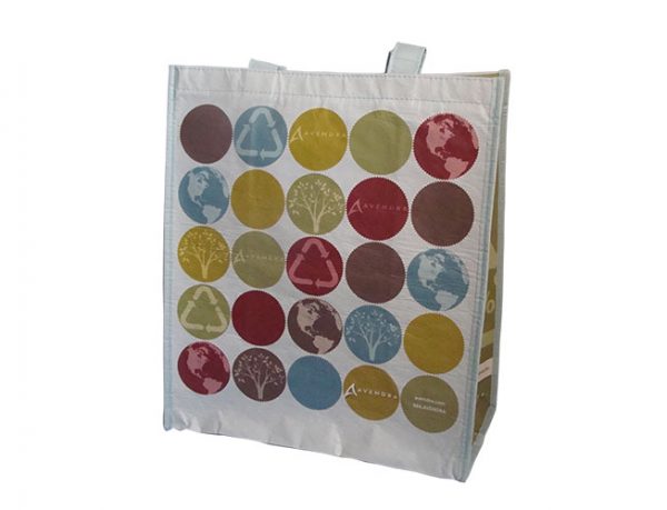 Custom Reusable Grocery Bag with company logo and branding - Avendea