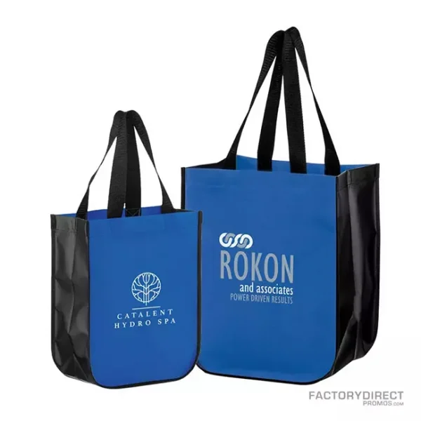 Custom Recycled Bags - Royal Blue with Black Sides