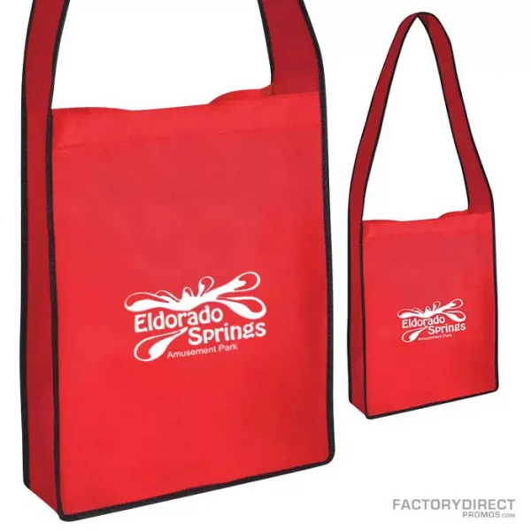 Custom Red Reusable Messenger Bag