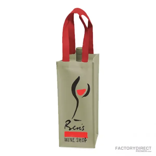 1-bottle custom wine tote for wine shop