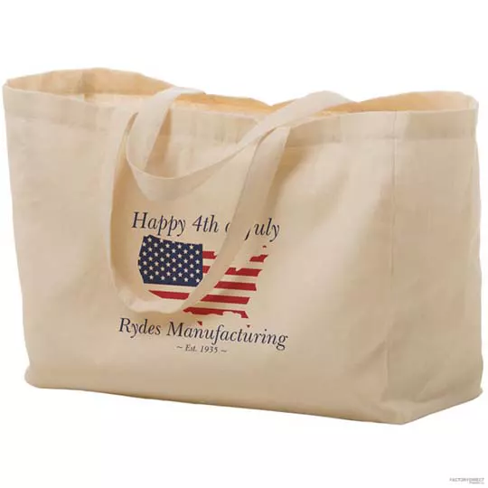 Eco Bags Canvas Shopping Tote Cotton Bag, 1 oz