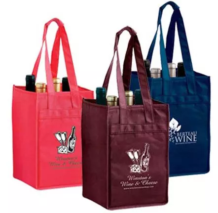 Reusable Wine Bags personalized with Winery Logo
