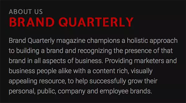Brand Quarterly 