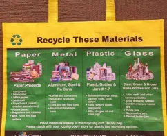 Custom reusable recycling bags are good for the environment and tenants