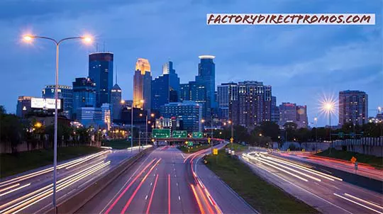 Time lapse view of downtown Minneapolis