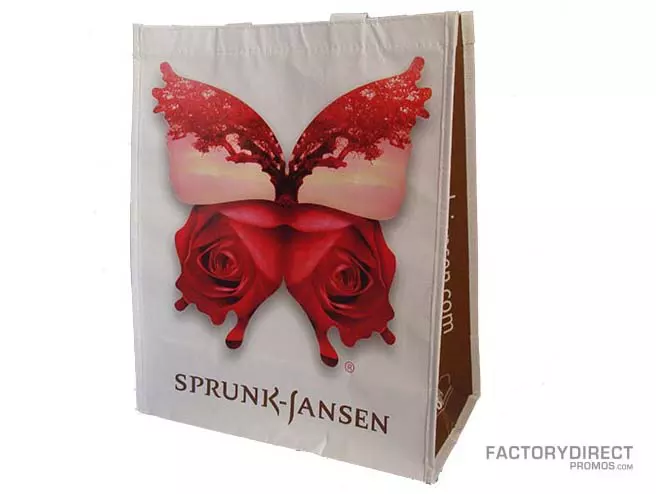 Custom branded reusable shopping bag for women's boutique