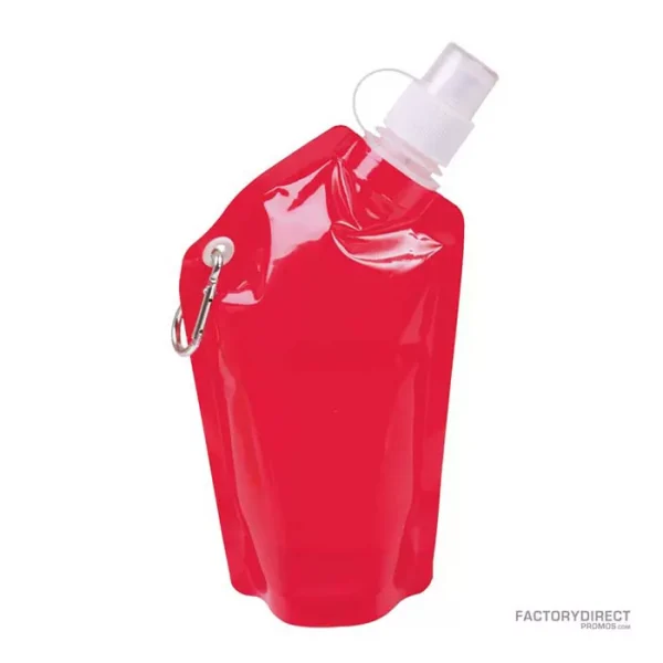 12oz Collapsible Water Bottle - Red