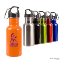 Custom 17oz Steel Water Bottles with Twist-off Cap in an Array of Colors