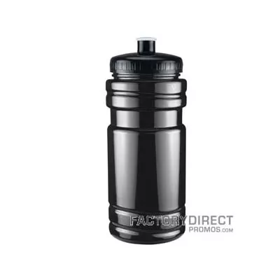 Get your logo custom printed on these 20oz Transparent Water Bottles - Black