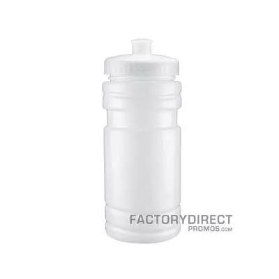 Get your logo custom printed on these 20oz Transparent Water Bottles - White