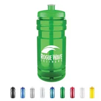 Custom Printed Water Bottles - 20oz Transparent BPA-Free Bottle in Assorted Colors