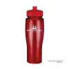 Custom logo printed 24oz Transparent Water Bottles - Red