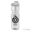 Custom 28oz Water Bottle - Flip-top - Clear