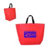 Custom Economy Heat Sealed Shopper Bags - Red