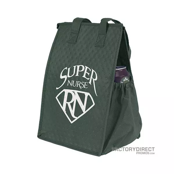 Custom Reusable Insulated Lunch Cooler Bags - Hunter Green