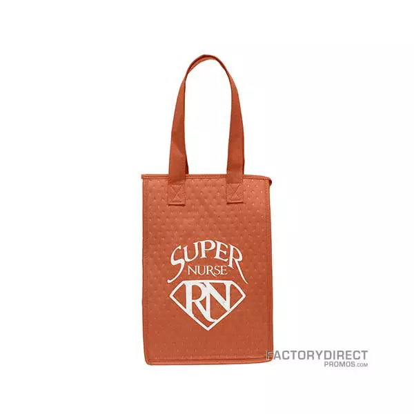 Custom Reusable Insulated Lunch Cooler Bags - Orange