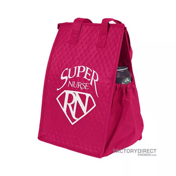 Custom Reusable Insulated Lunch Cooler Bags - Red