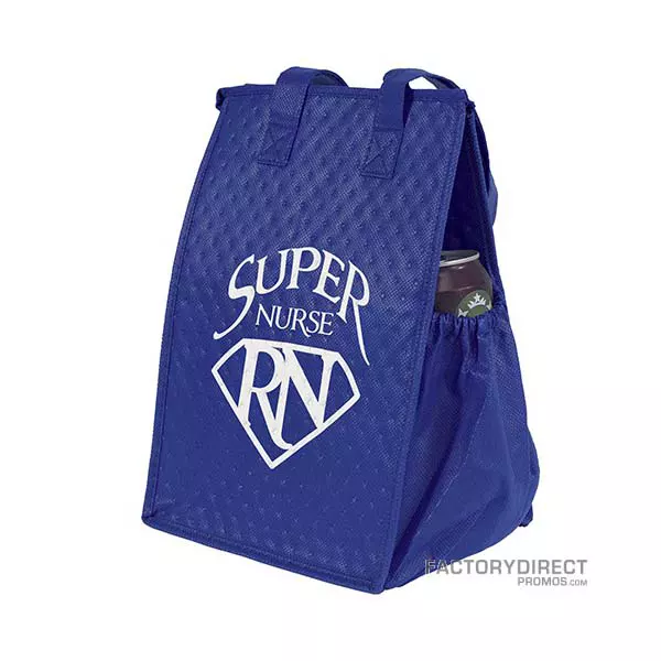 Custom Reusable Insulated Lunch Cooler Bags - Royal Blue