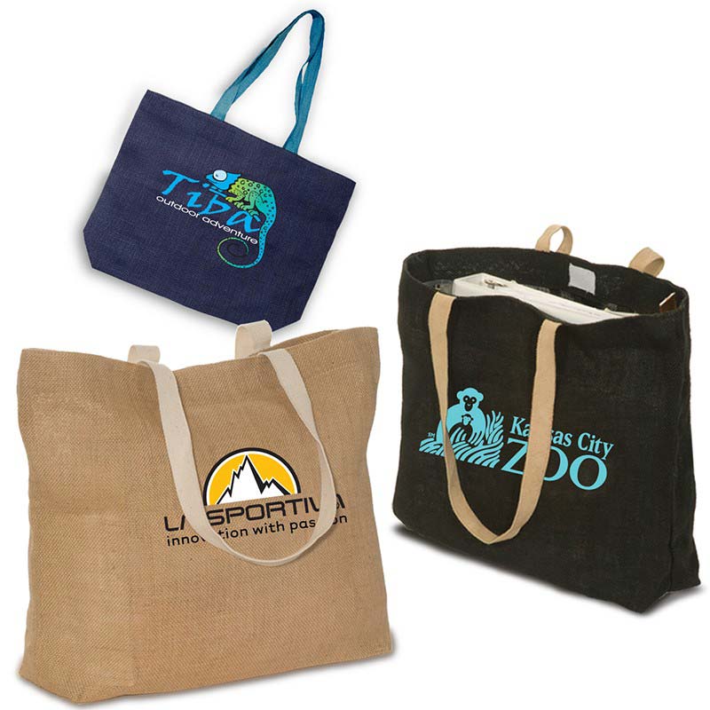 Ingen kabine Fru Custom Wholesale Biodegradable Jute Bags, Bulk | Factory Direct Promos