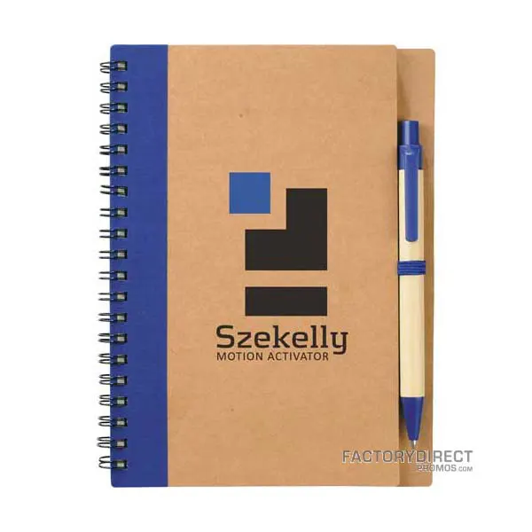 Blue Recycled Notebook/Pen Combo