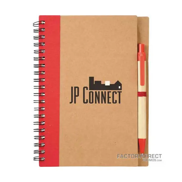 Red Recycled Notebook/Pen Combo