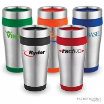 Custom 16oz Stainless Steel Travel Mugs in Bulk