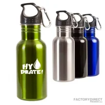 Custom 17oz Steel Water Bottles with Twist-off Cap in an Array of Colors