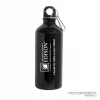 Custom Printed Logo on a Black Aluminum Water Bottles Bulk Ordering