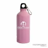 Custom Printed Logo on a Pink Aluminum Water Bottles Bulk Ordering