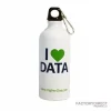 Custom Printed Logo on a White Aluminum Water Bottles Bulk Ordering