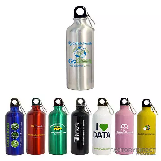 Assorted Colors of Custom Aluminum Water Bottles Bulk Ordering