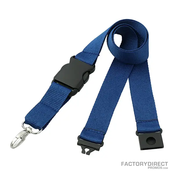 Close-up Detail of a Custom Polyester Lanyards Available in Bulk