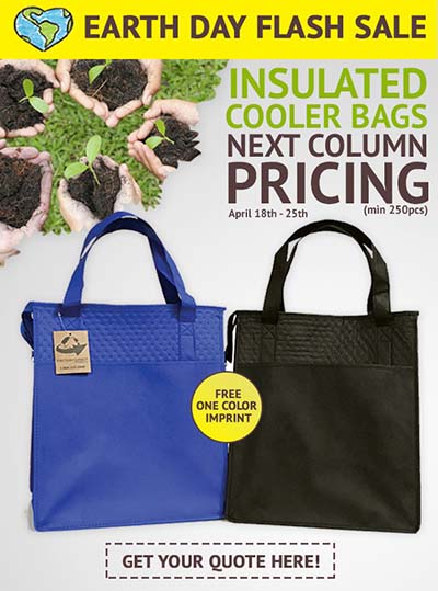 Earth Day Flash Sale on Insulated Totes