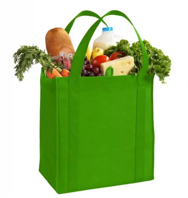 Wholesale Custom Reusable Grocery Bags, Bulk - Lime