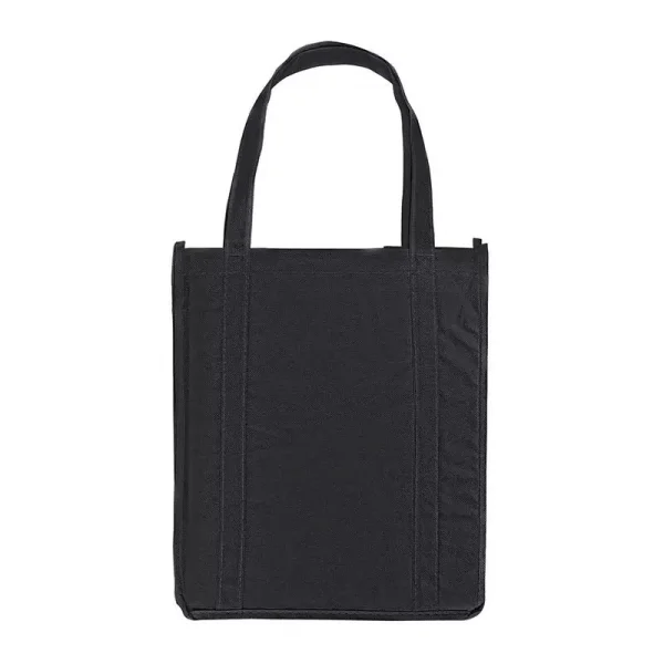 Black promotional grocery tote