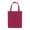 Burgundy promotional grocery tote bag