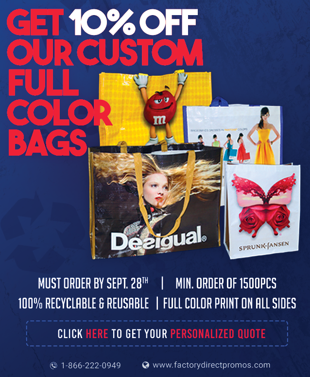 eco special on custom reusable bags 