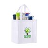 Logo promotional grocery tote - White