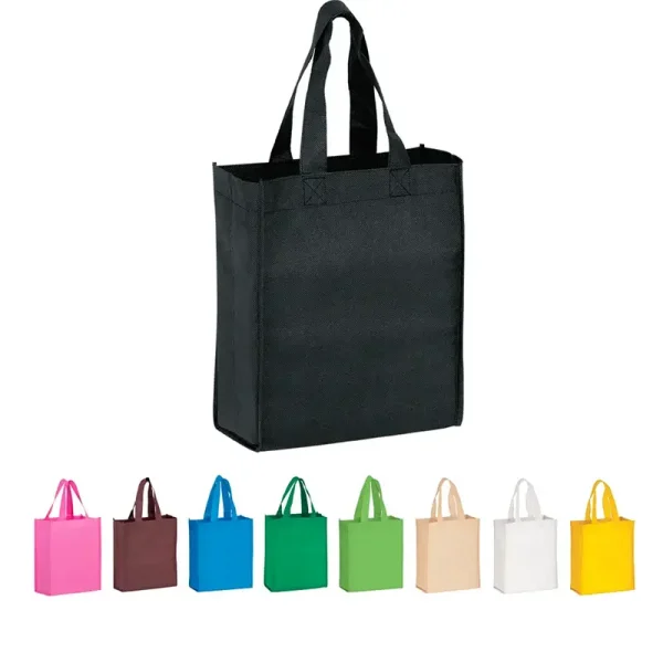 Color assortment of reusable bags available for logo imprint